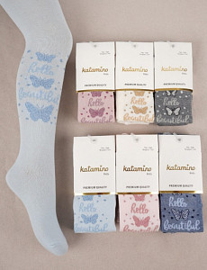 Колготки с рисунком для девочки  KATAMINO