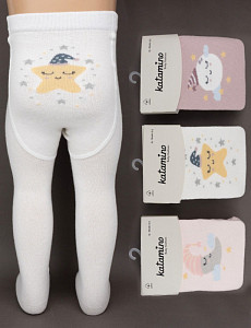 Колготки с рисунком для девочки  KATAMINO